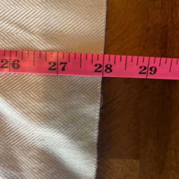 Glenbrooke Vtg 14 Cream Herringbone Pleated Midi Pencil Skirt‎ Lined Secretary - Picture 10 of 10